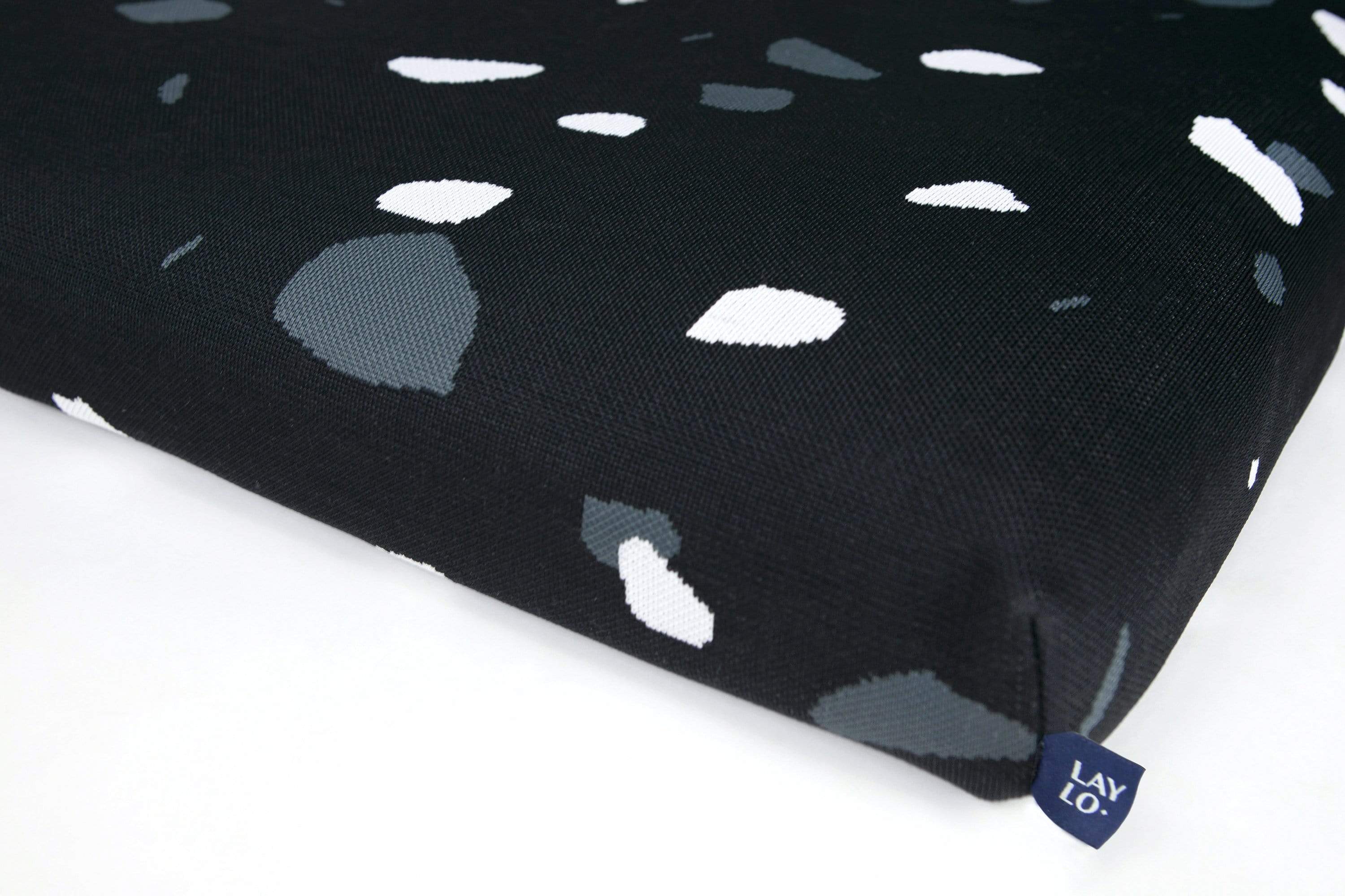 Black Terrazzo | Mid-Century Modern Dog Bed or Bed Cover