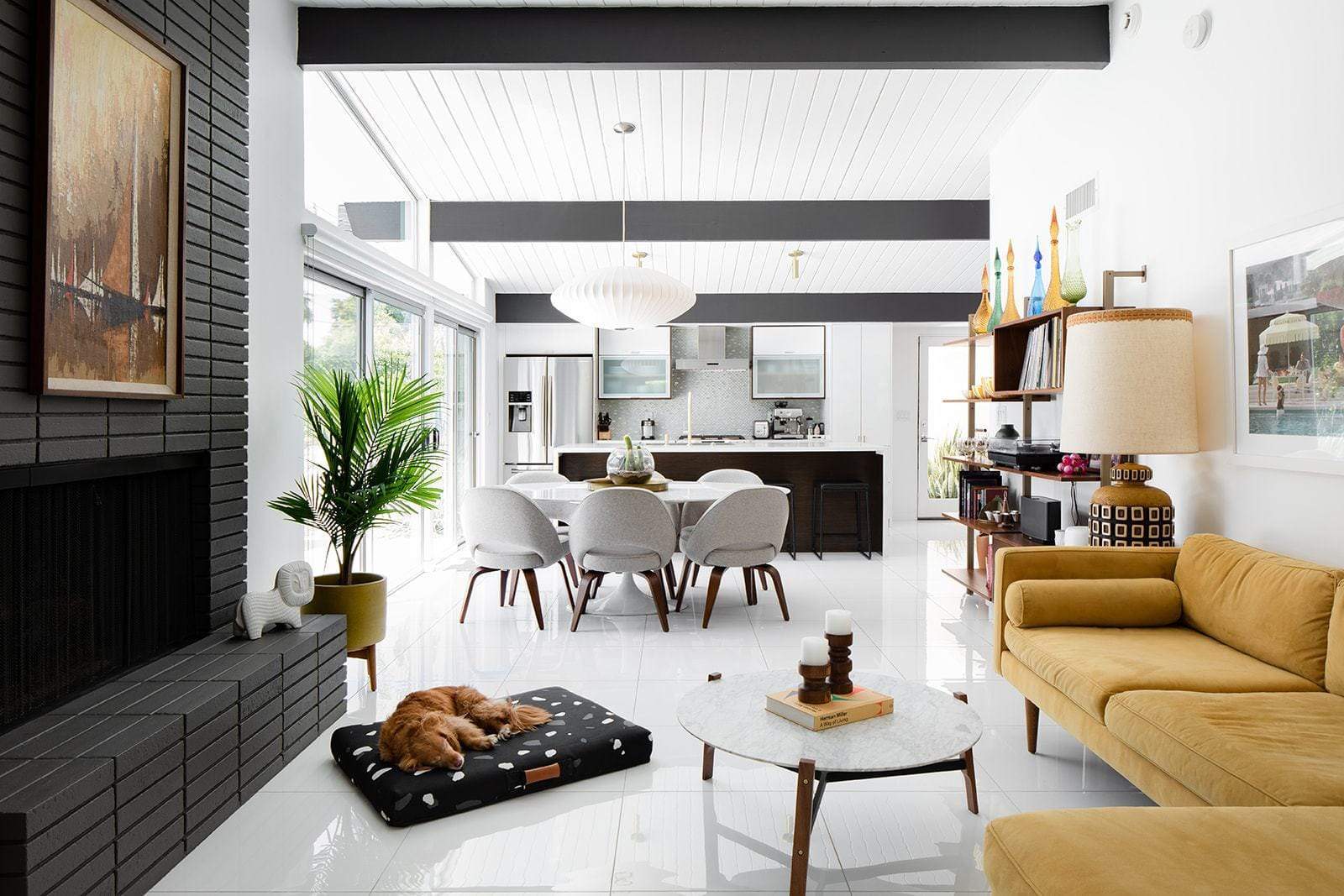 Black Terrazzo | Mid-Century Modern Dog Bed or Bed Cover - Image 6