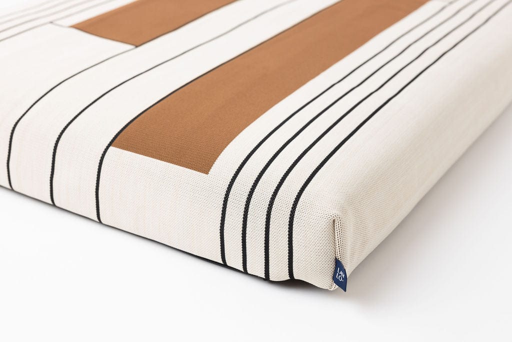 John Legend | Tan Geometric Dog Bed or Bed Cover