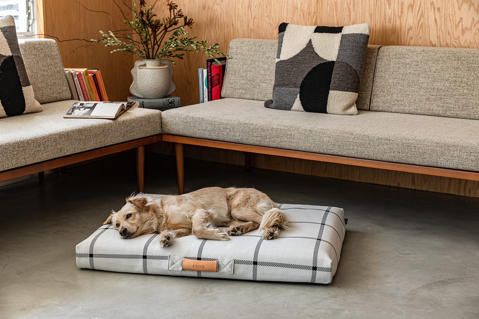 White Plaid | Dog Bed or Bed Cover - Image 4