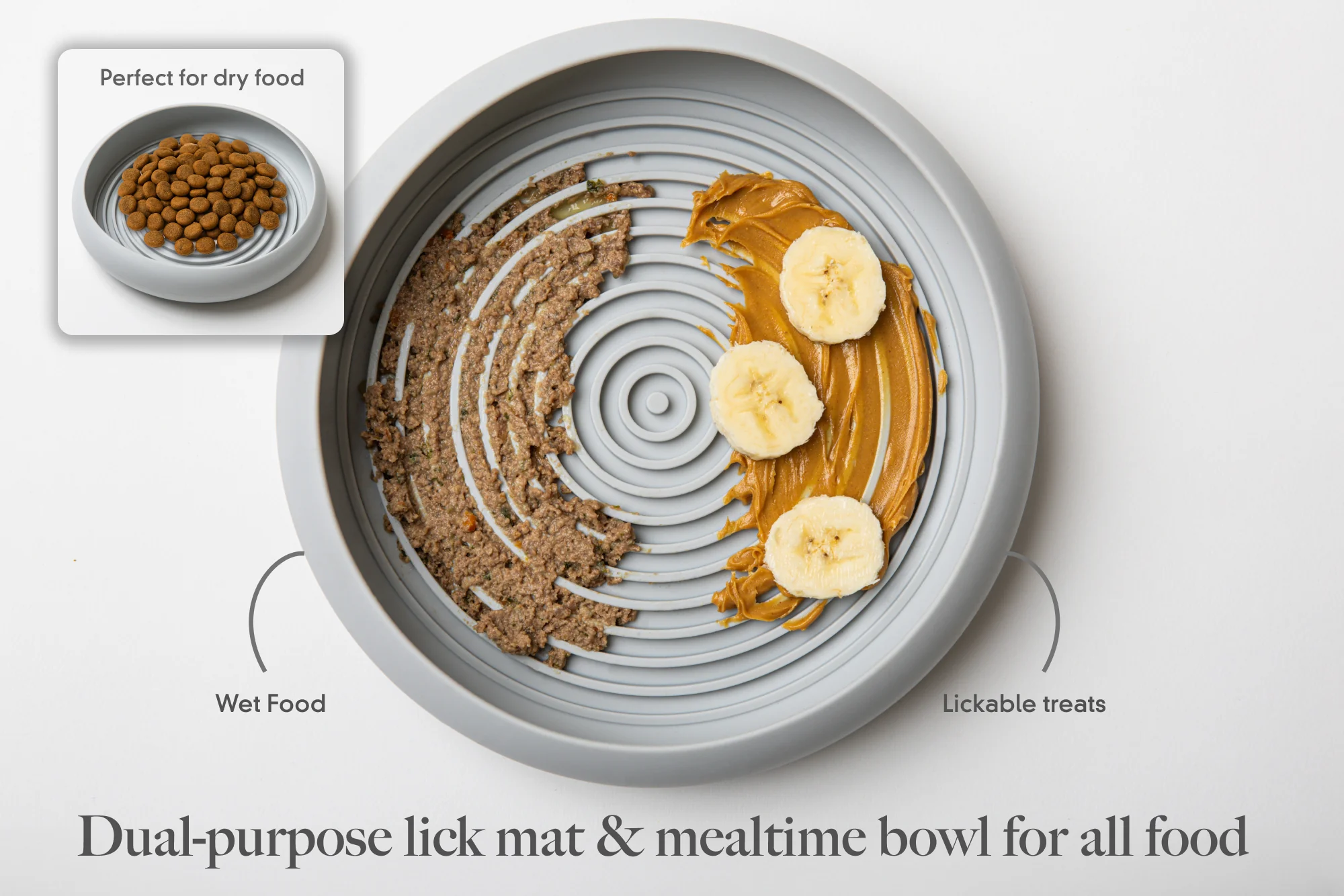 LAY LO Enrichment Lick Mat & Food Bowl - Image 4