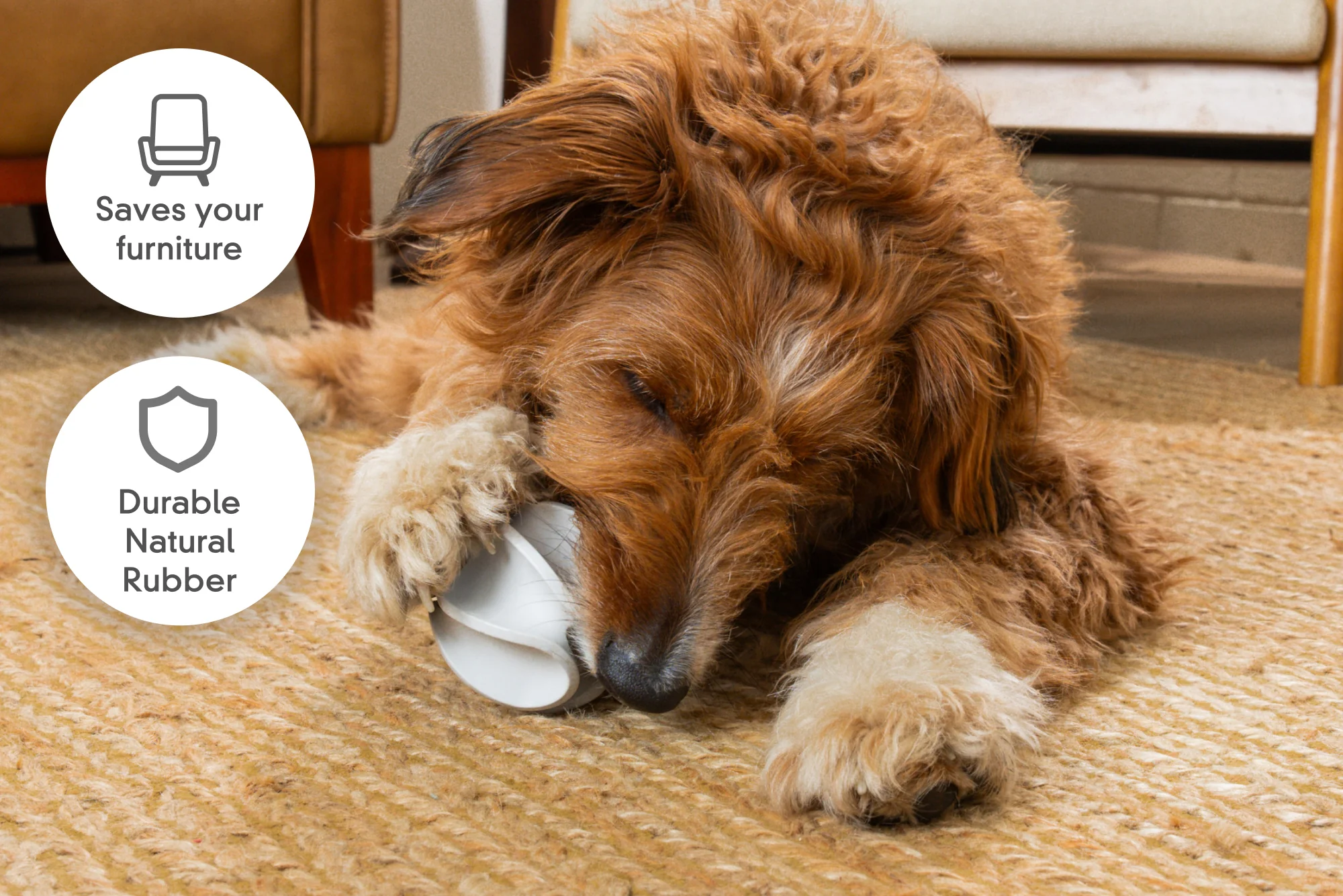 LAY LO Treat Dispensing Rubber Toy - Image 3