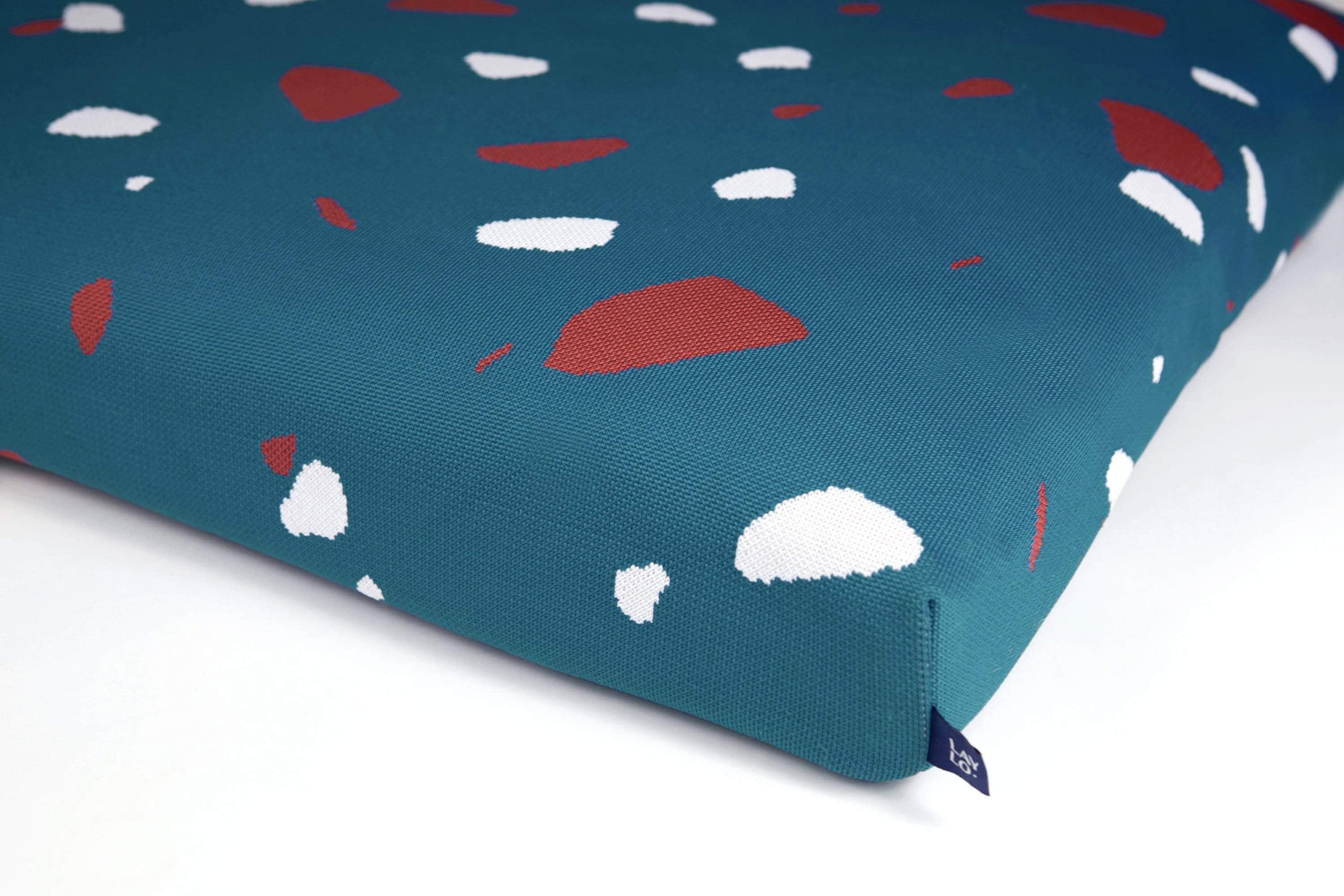Teal Terrazzo | Mid-Century Modern Dog Bed or Bed Cover