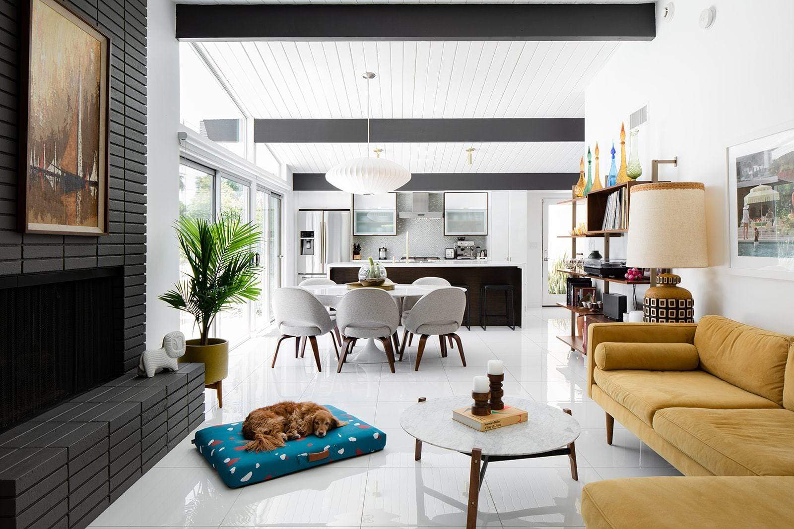 Teal Terrazzo | Mid-Century Modern Dog Bed or Bed Cover - Image 5